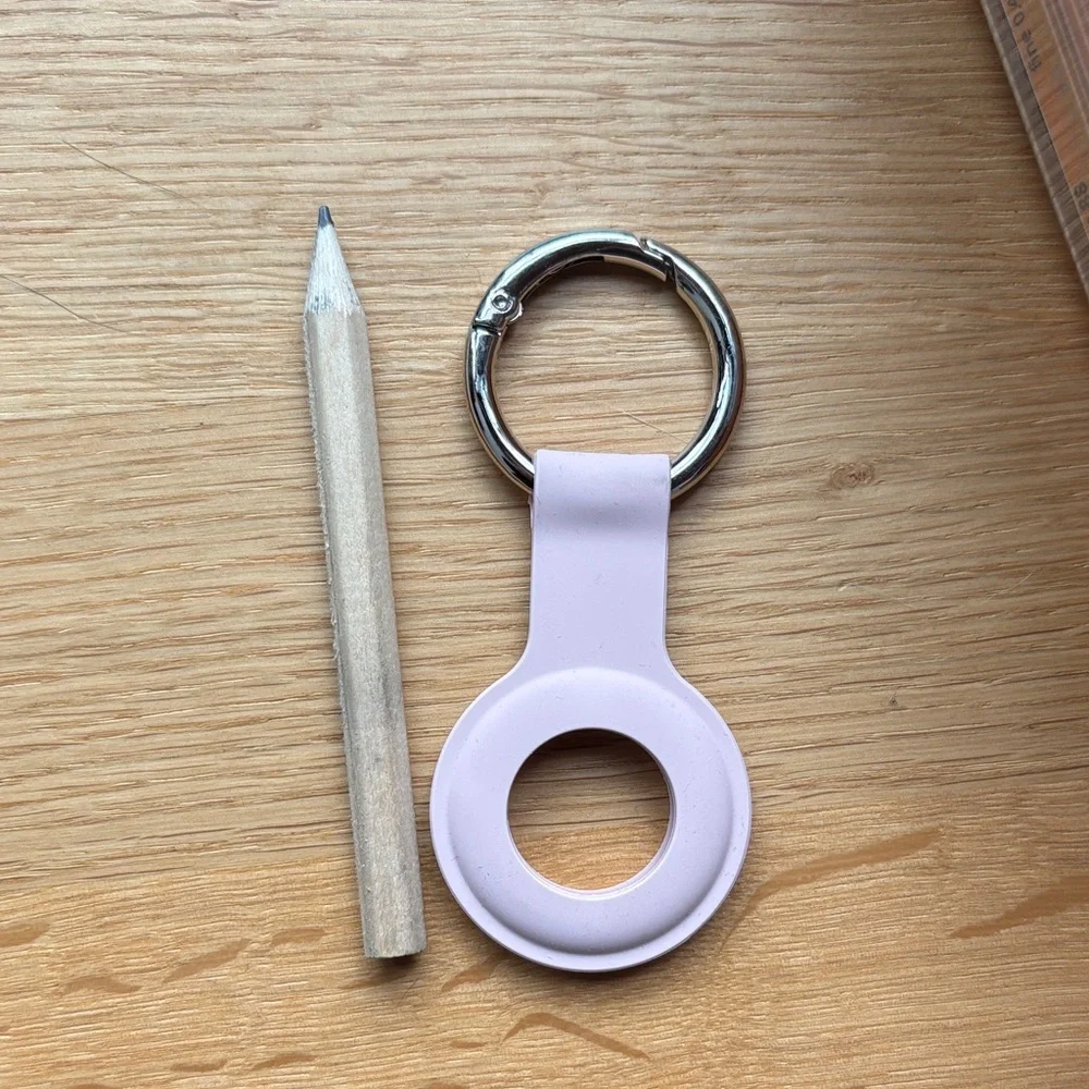 AirTag Pink Keychain Holder
